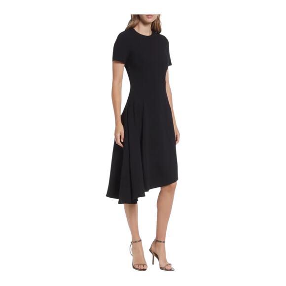 Black Halo Dress Oclay Asymmetric Hem A-Line size 16 - Picture 1 of 6